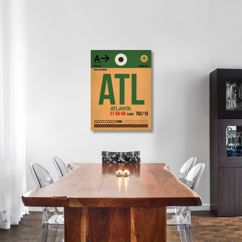 "ATL Atlanta Luggage Tag 1" Fine Art Print