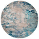 Safavieh Madison Mad440M Organic and Abstract Rug, Blue and Gray, 8'0"x8'0" Round
