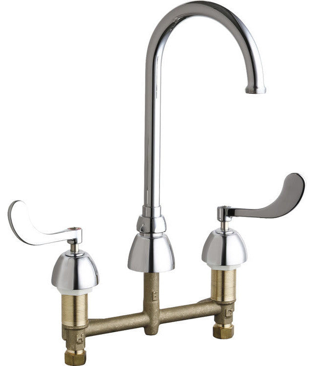 Chicago Faucets 786-GN2AFCABCP Concealed Hot and Cold Sink Faucet