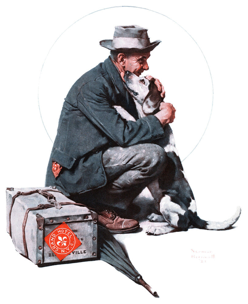 "Pals" Painting Print on Canvas by Norman Rockwell