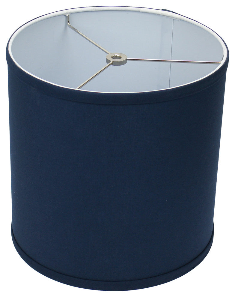 FenchelShades Drum Lampshade 10"x10"x10", Linen Navy