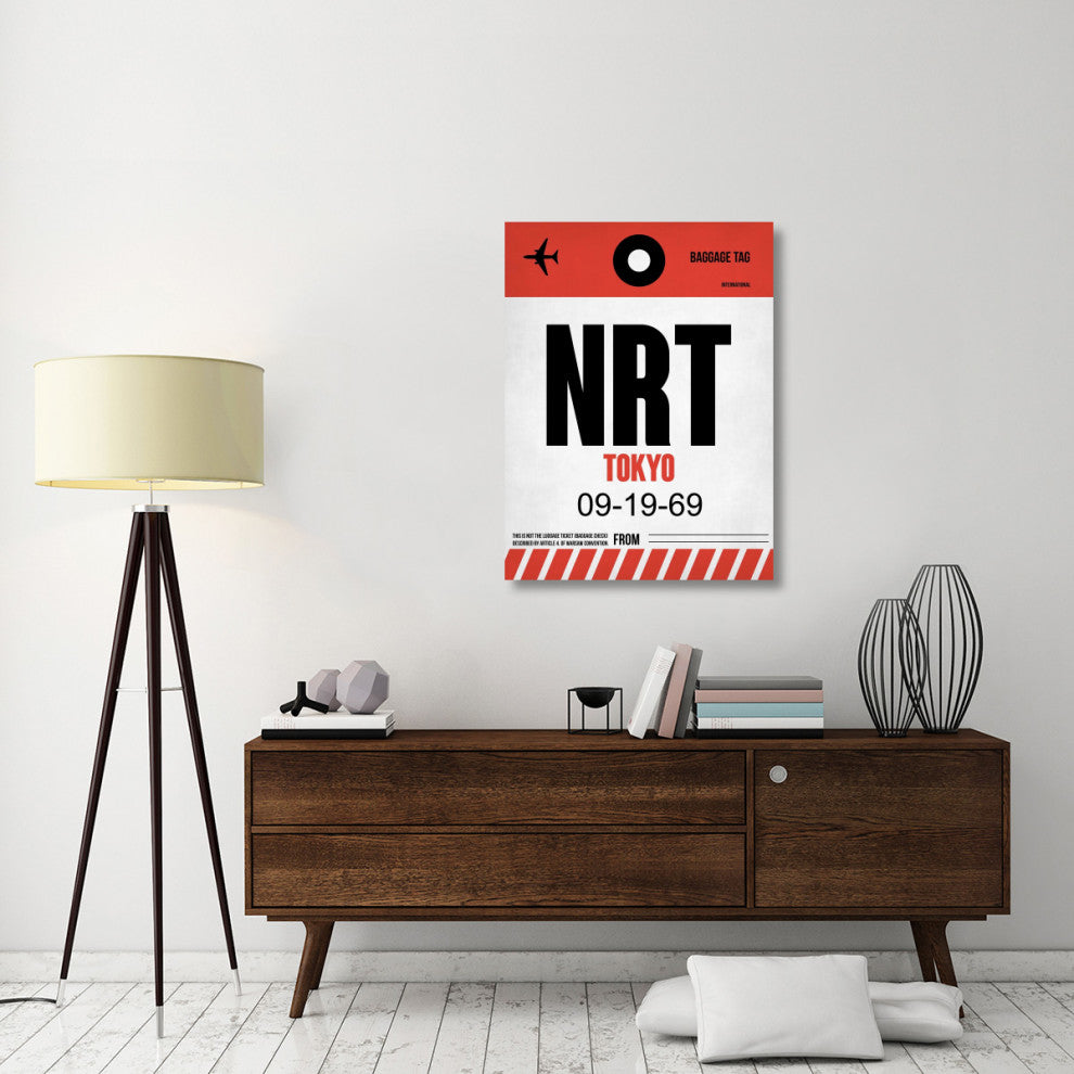 "NRT Tokyo Luggage Tag 1" Fine Art Print