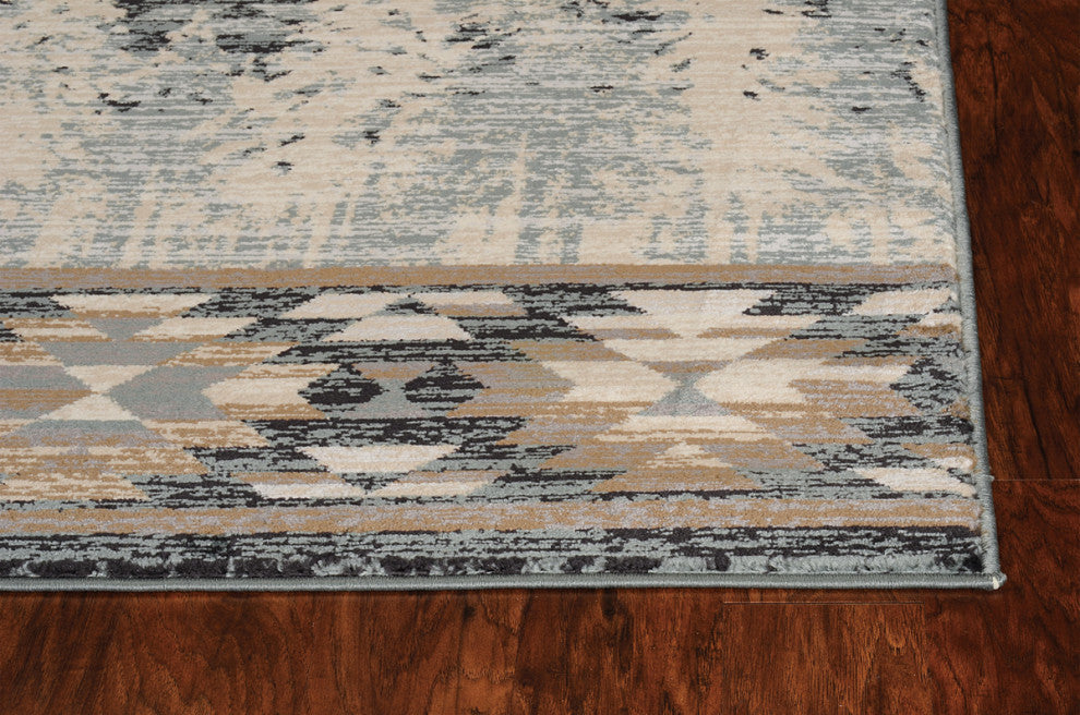 KAS Chester 5636 Slate Blue Pines Area Rug, 9'x12'