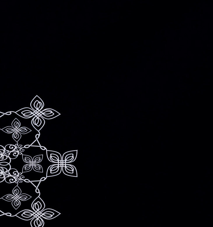 Decorative Holiday Placemat, Set of 4 Geometric, Navy Blue