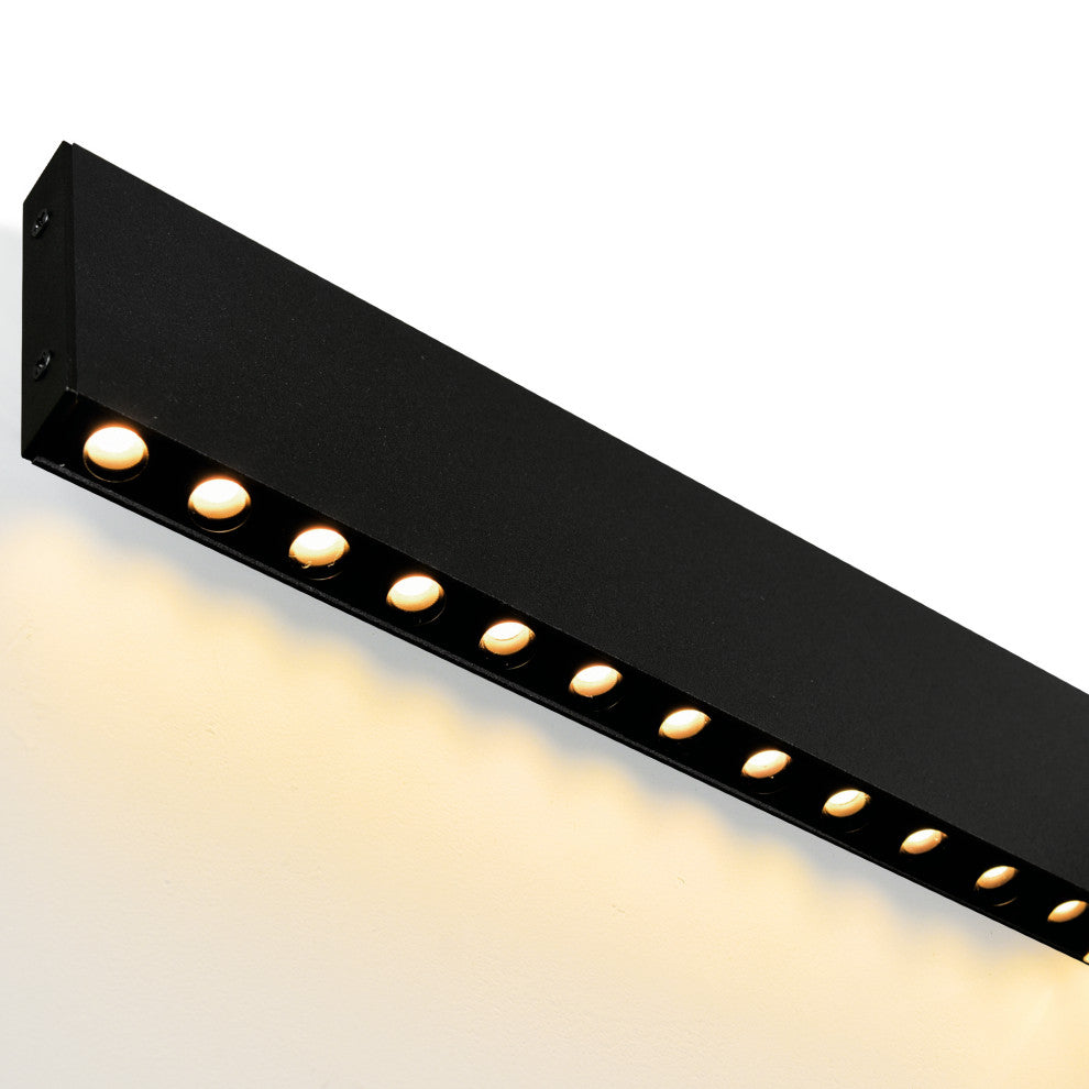 Bellagio 45 in LED Integrated Black Chandelier