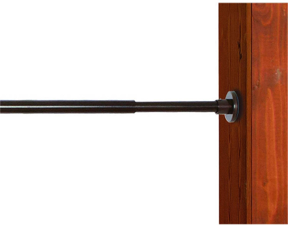 Versailles Green Room 3/4" Stainless Duo Tension Rod In/outdoor28"x48" Espresso