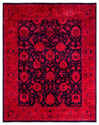 Overdyed, One-of-a-Kind Hand-Knotted Area Rug Pink, 8'3"x10'1"