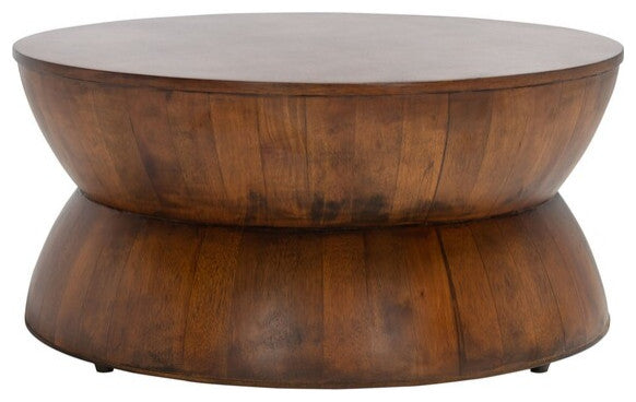Safavieh Alecto Round Coffee Table, Brown