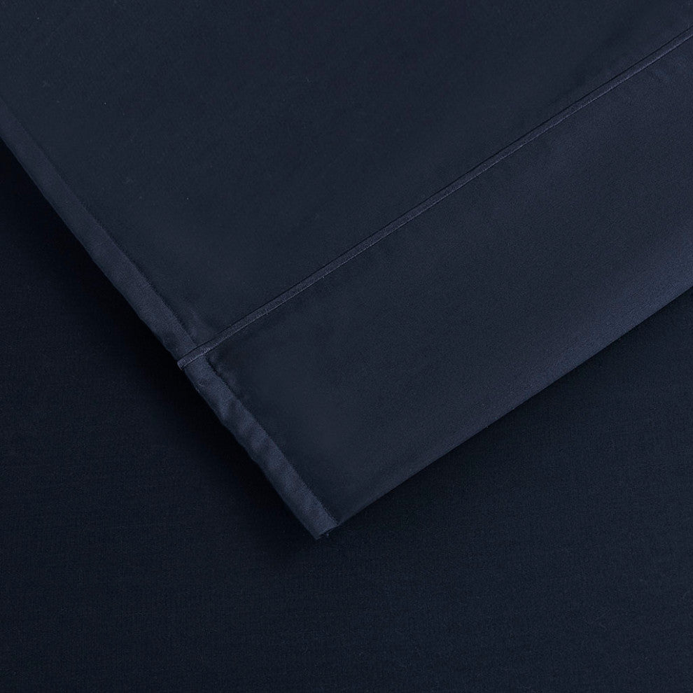 Beautyrest 600 Thread Count Cooling 4-Piece Sheet Set, Navy Blue, Cal King