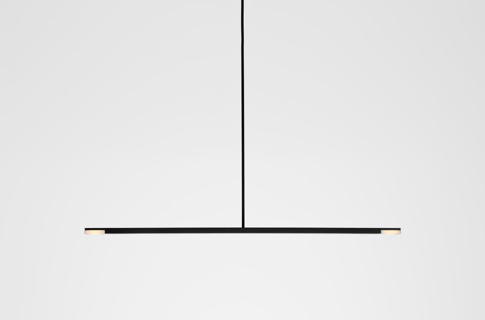 Virga LED Linear Pendant, Black Anodized Aluminum