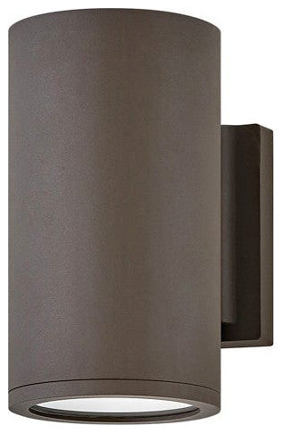 Hinkley Silo 8" Outdoor Down Light Wall Lantern, Architectural Bronze