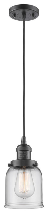 Small Bell 1-Light LED Pendant, Oil Rubbed Bronze, Glass: Clear