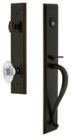 Carre' 1-Piece Dummy Handleset, S Grip and Burgundy, Timeless Bronze, 848933