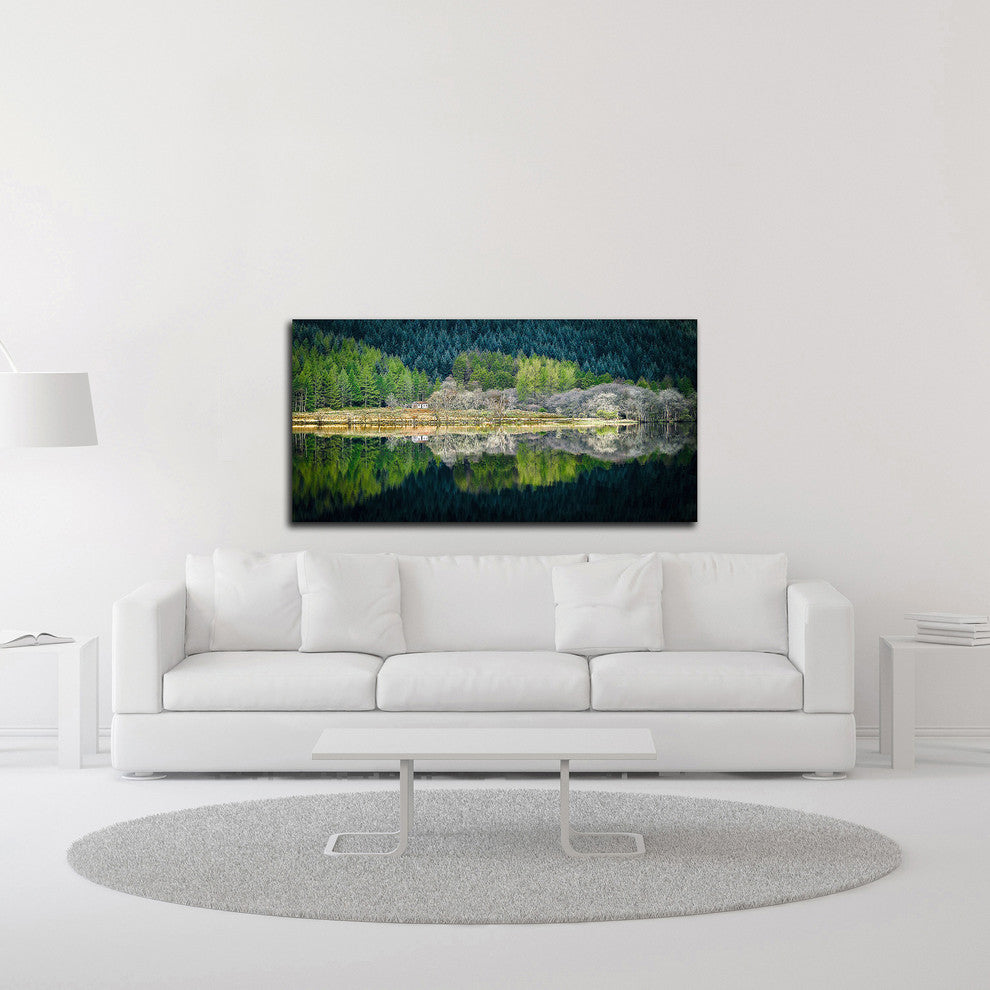 Spring Greens by Lynne Douglas, Print on Canvas, 36"x18"