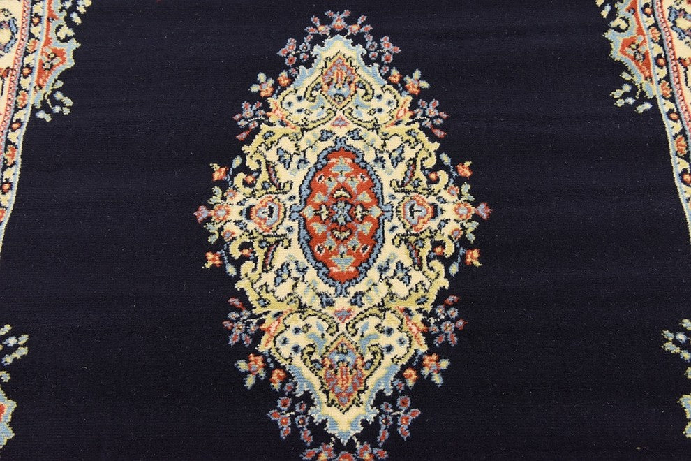 Unique Loom Navy Blue Washington Reza 4' 0 x 6' 0 Area Rug