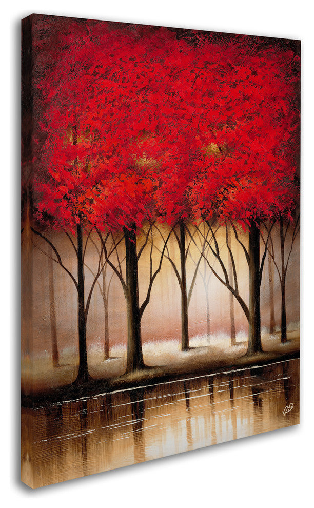 'Serenade in Red' Canvas Art by Rio