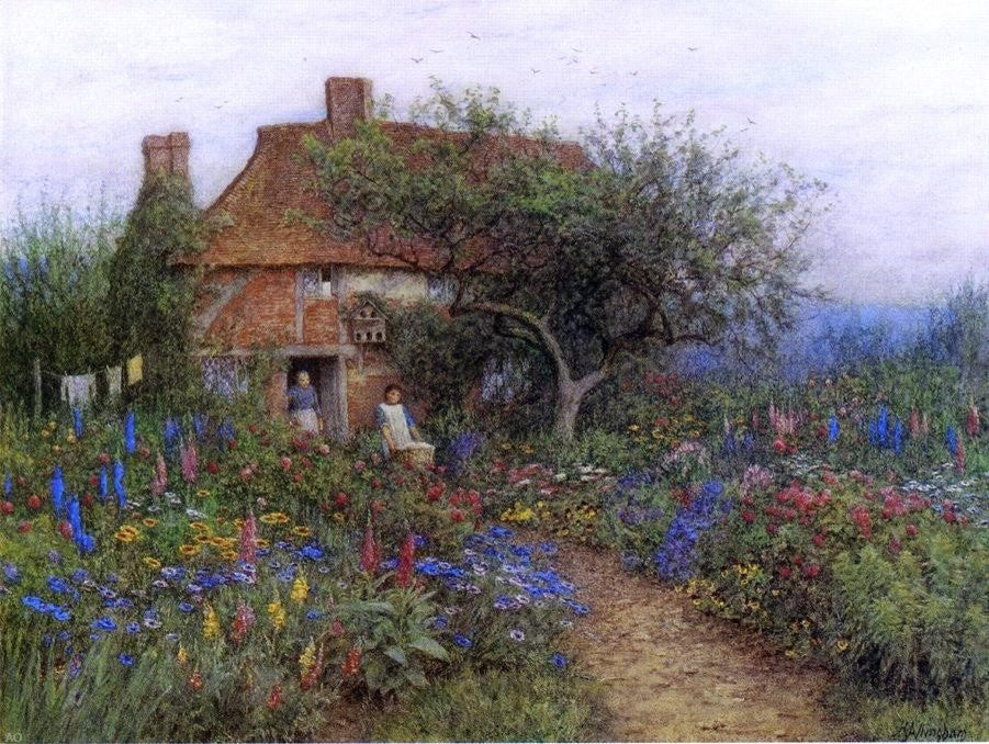 Helen Allingham A Cottage near Brook- Witley- Surrey Wall Decal