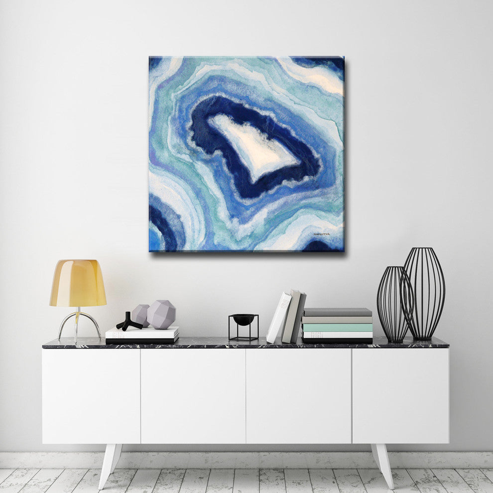 Ready2Hangart 'Ocean Geode I' By Norman Wyatt Jr. Canvas Art, 12"x12"