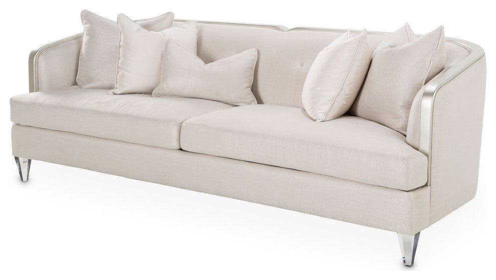 Aico Amini Camden Court Sofa in Platinum