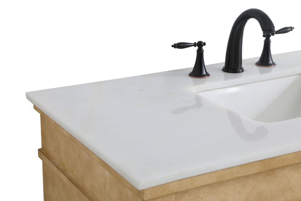 Lewis 42" Single Bathroom Vanity, Antique Beige