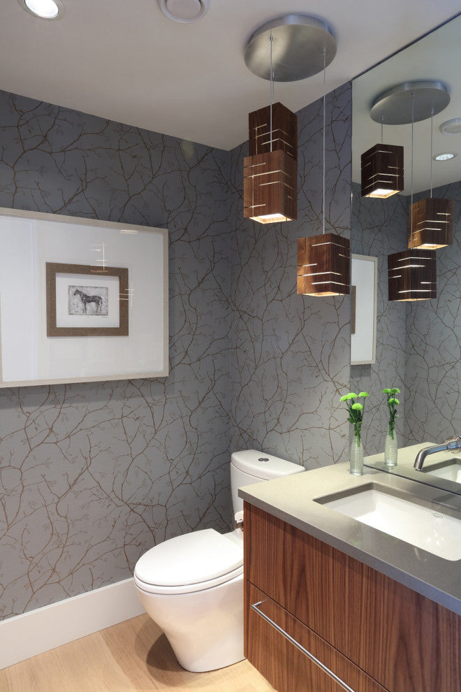 Claudo - LED Accent Pendant, Wood: Dark Stained Walnut