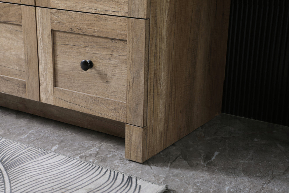 Home Living 54" SIngle Bathroom Vanity, Natural Oak