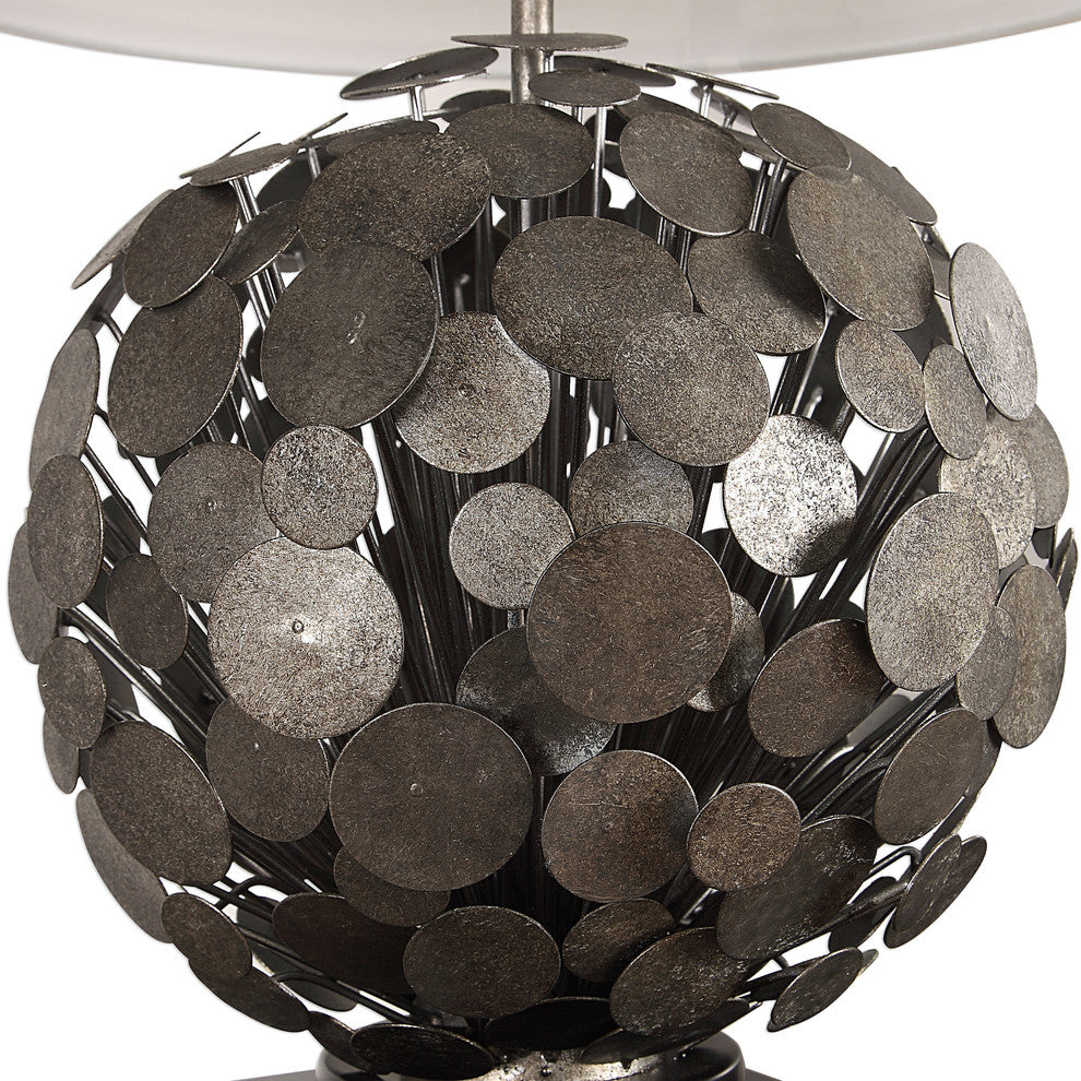 New Uttermost Callisto Steel Disk Table Lamp