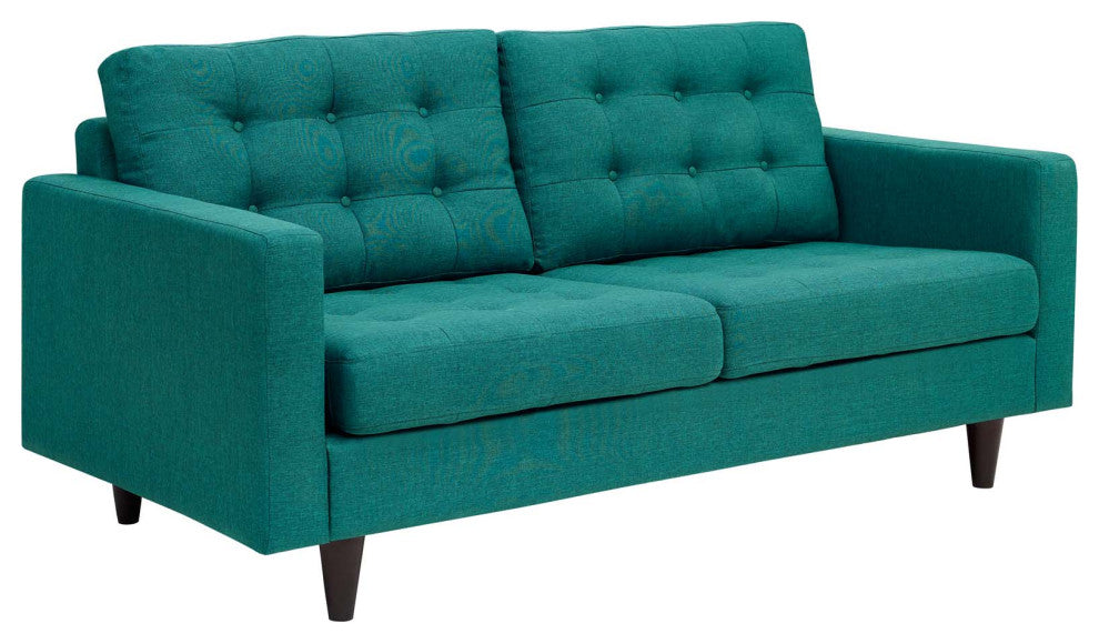 Teal Empress Sofa, Loveseat and Armchair Set of 3