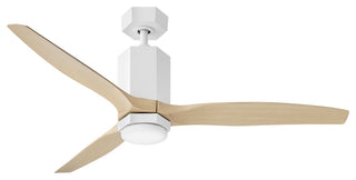 Hinkley Facet 52" Led Dual Mount Smart Fan, Matte White