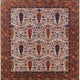 Ahgly Company Indoor Square Mid-Century Modern Area Rugs, 6' Square