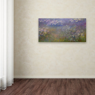 Monet 'Water Lillies 2' Canvas Art, 19 x 10