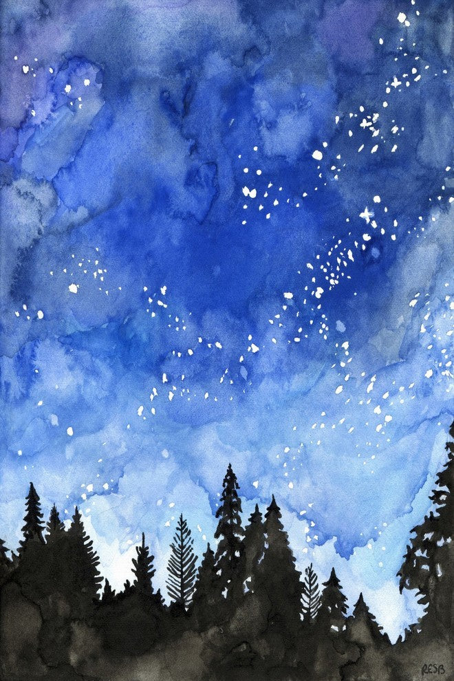 "Galaxy" Print on Canvas by Rachel Byler