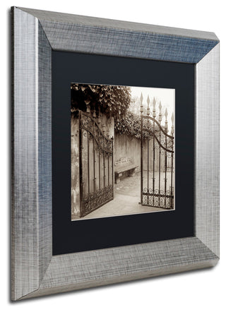 Alan Blaustein 'Avignon I' Art, Silver Frame, Black Mat, 11x11