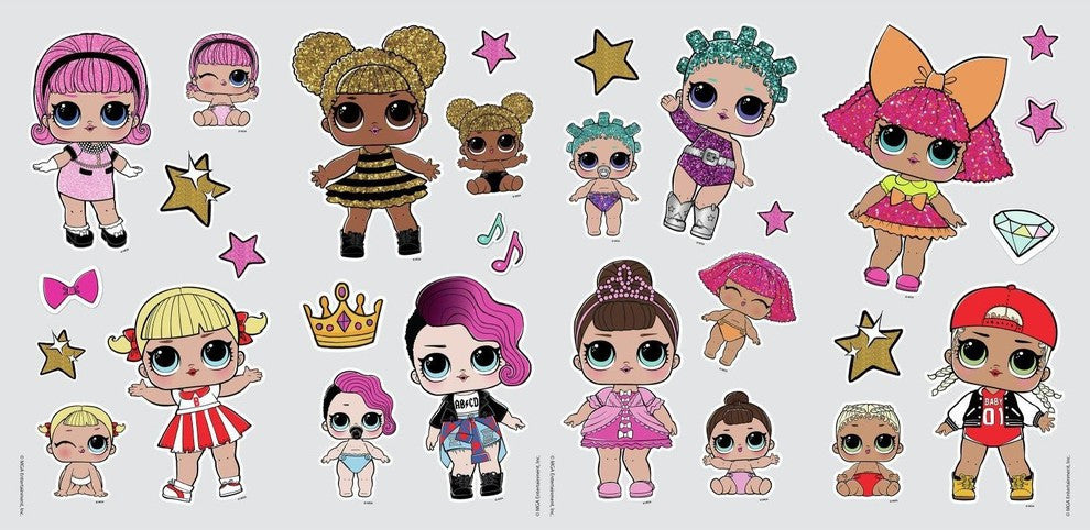 LOL Surprise! Peel and Stick Wall Decals