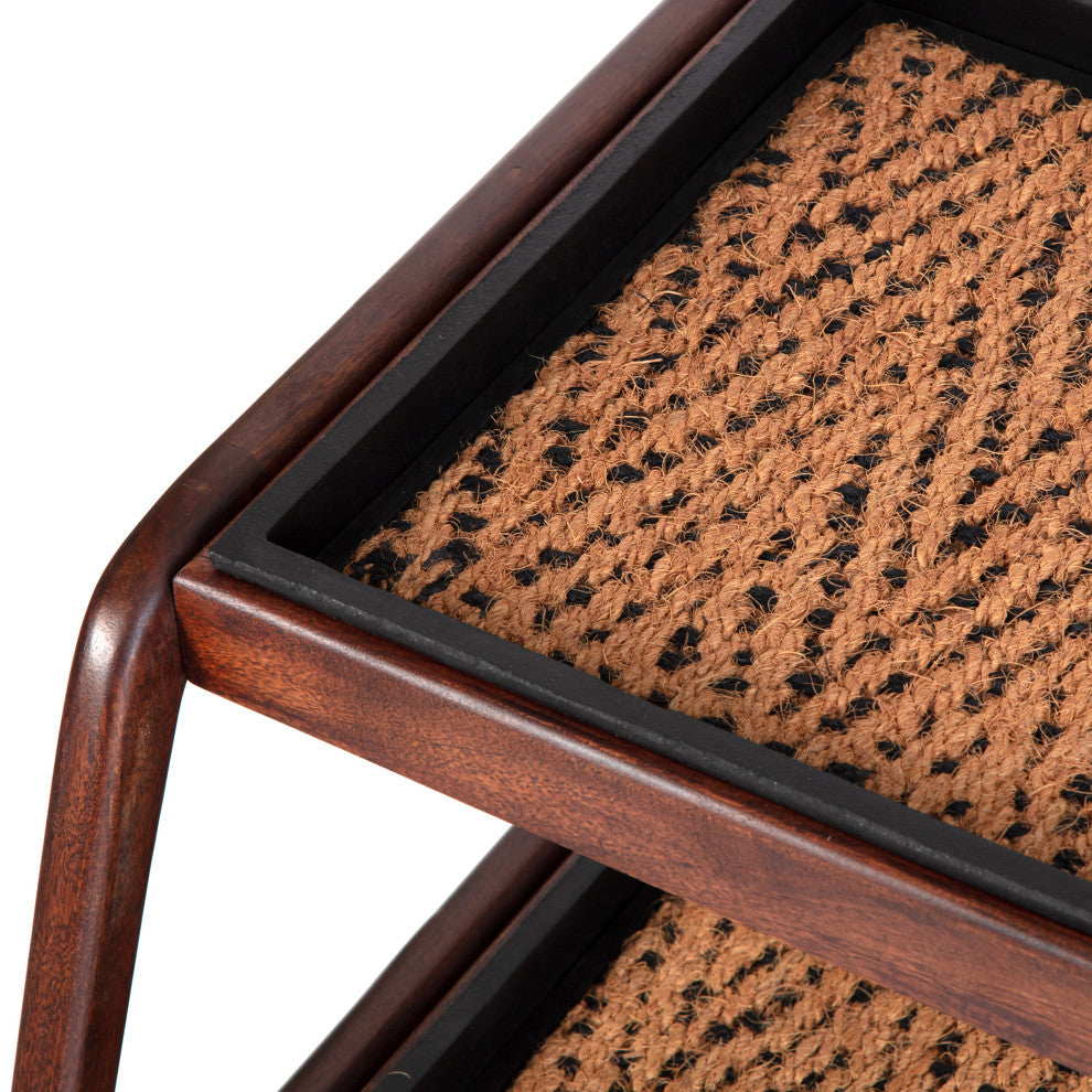 Double-Tier Brown Stand With 2-Pair Rubber Boot Trays Irish Lion