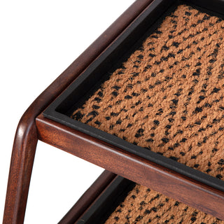 Double-Tier Brown Stand With 2-Pair Rubber Boot Trays Irish Lion