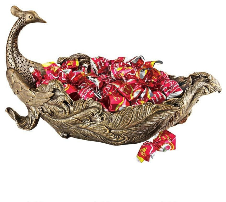 Peacocks Plume Sculptural Bowl