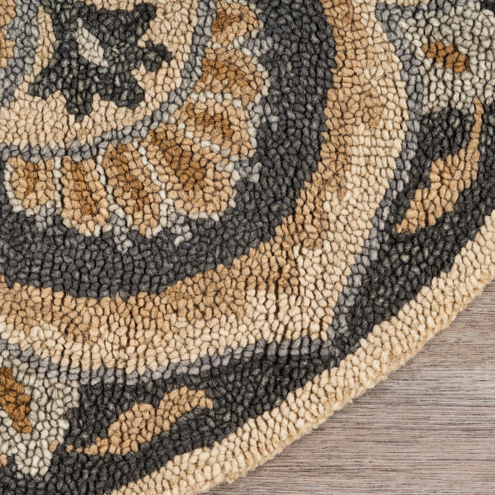 Floret Forever Mandala Area Rug, 6' Round