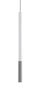 Novo Tall - Frosted Diffuser - Acrylic Single Pendant - White Socket