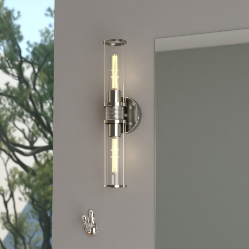 Levitt 2 Light Wall Light Polished Nickel