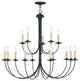 Heritage Chandelier, Black
