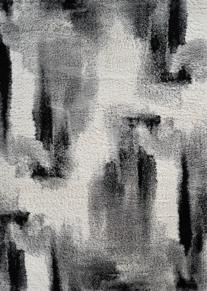 Noori Rug Shag Gordon Grey/Black Rug