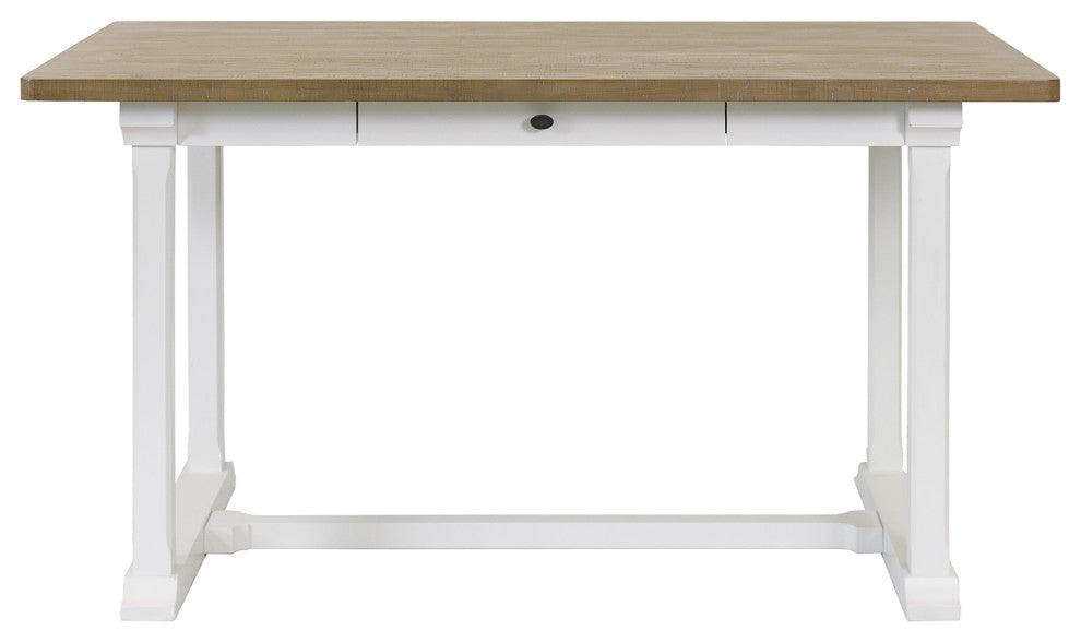 Modern Wood Counter Height Kitchen Dining Table, Brown