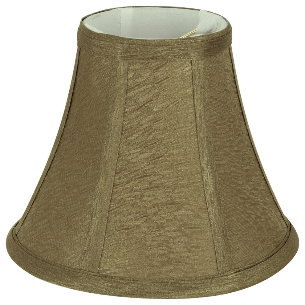 30056-5 Small Bell  Chandelier Clip On Lamp Shade Khaki 3"x6"x5"