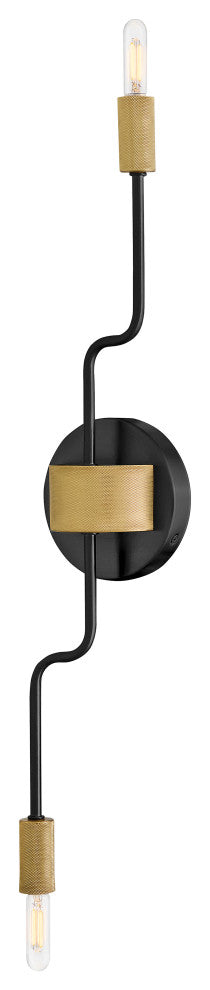 Lark Austen Medium Two Light Sconce, Black