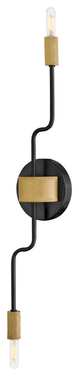 Lark Austen Medium Two Light Sconce, Black