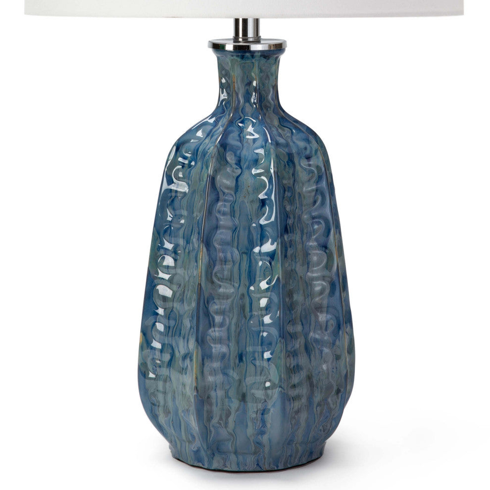 Antigua Ceramic Table Lamp, Blue