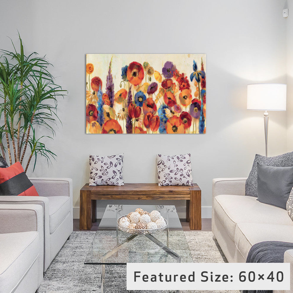 "Joyful Garden Gallery" by Silvia Vassileva, 26x18x1.5"