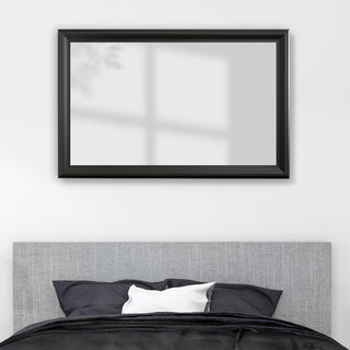 Woodford Framed Wall Mirror, Black, 26"x38"