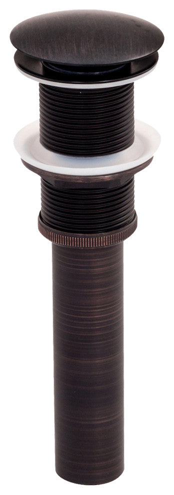 Solid Brass Vessel Sink Pop-Up Drain without Overflow, Oil Rubbed Bronze